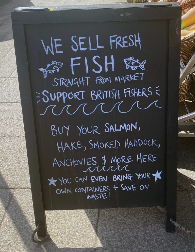 We sell fresh fish